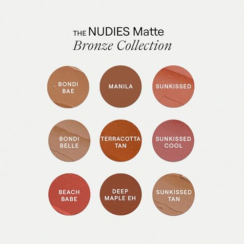 Image of Nudestix Nudies Bronze All Over Matte Bronzing Stick - 3-in-1 Cream Bronzer for Cheeks, Eyes & Lips with Built-In Brush | Natural Contour & Sun-Kissed Glow
