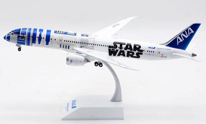 @限定新品@全日空 B787-9スターウォーズ R2-D2特別塗装ジェット スター・ウォーズ「R2-D2 ANA JET」、 最終運航は8月7日
