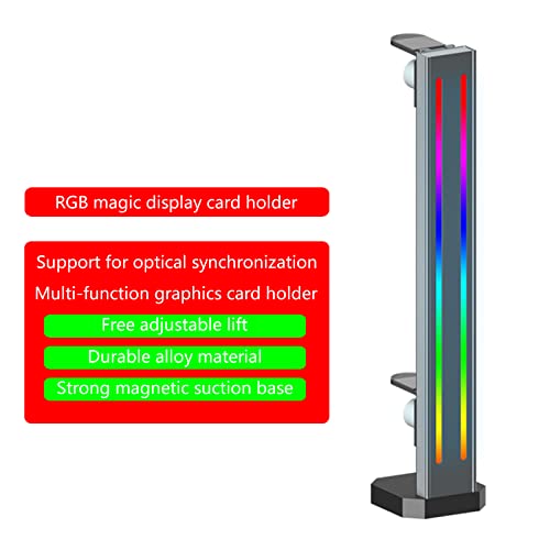 Ljmyy Soporte vertical de aluminio para GPU de refrigeración colorido 5V A-RGB soporte para tarjetas gráficas de computadora, soporte para tarjetas de video, soporte para tarjetas gráficas - imagen 6