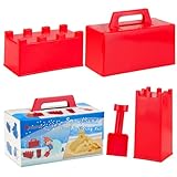 Benefine Sand Fort Building Block,Snow Brick Maker, Sand Castle Mold,Beach and Snow Toy Brick Form for Kids,Outdoor Winter and Summer Fun Toys（4PCS）
