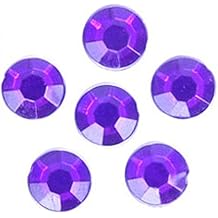 Impex Round Stick On Diamante Jewels Purple - per Pack of 50