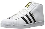 adidas Originals Men's Pro Model Fashion Sneaker, White/Black/White, 9 M US