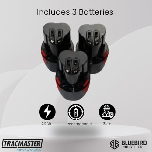 Blue Bird Kit Potatura Forbice Ps 23-25 Faster Seghetto Cs 22-04 Con 3 Batterie - 5