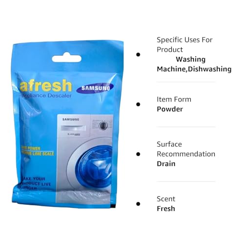 Image of Samsung Washing Machine Drum Cleaning Powder Compatible For Samsung Washing Machine Front Load And Top Load,Washing Machine Cleaning Powder,Drum Cleaner Descaling Powder -100 Gm