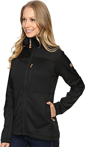Image of Fjallraven Abisko Women's Hooded Full Zip Fleece - Breathable, Comfortable, Lightweight Fleece Warmth - Hiking, Trekking, Black, XXS