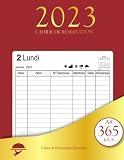 Cahier de Réservation Restaurant: Agenda de réservation journalier pour les restaurans | Format A4 | 365 Jours