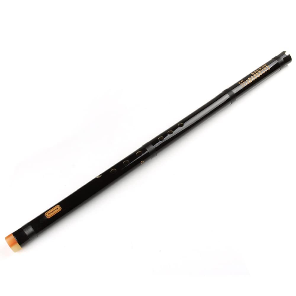 flet bambusowy, Pionowy flet bambusowy FG Key 8 otworów, czarny, chiński, ręcznie robiony, drewniany instrument dęty(Black)