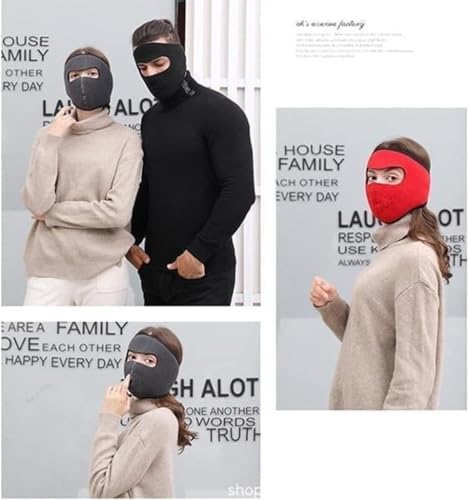 Image of Unisex Cotton Full Winter Face Mask | Windproof & Sun Protection Face Cover for Men & Women | Soft Warm Breathable Mask for Bike, Cycling & Outdoor Use