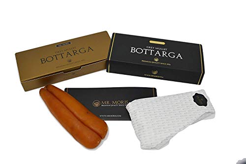 Mr Moris Bottarga Premium Quality Kosher Made In Italy (Grey Mullet Roe) (Small - 85Gr / 3Oz Ca) #TOP1