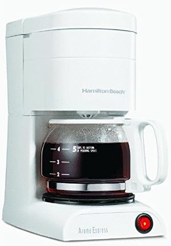 Amazon.com: Hamilton Beach 314651 (48131) aroma Express Coffeemaker, 5 tazas,  color blanco : Hogar y Cocina