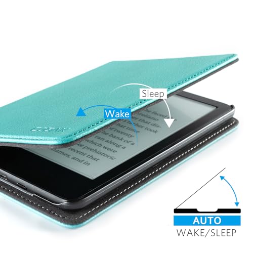 Image of CoBak Case for 6 inch E-Reader Cases (2024 & 2022, 11th Gen) - PU Leather Smart Cover with Auto Sleep /Wake & Hand Strap, Premium Protective Case for E-Reader Case