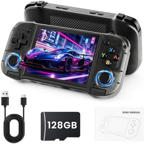 R46H Retro Handheld Game Console, Portable Gaming Console with 20...