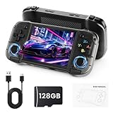 R46H Retro Handheld Game Console, Portable Gaming Console with 20,000+ Classic Games, 4.2” IPS Screen, Linux Handheld Emulator, 128GB TF Card, WiFi Multiplayer for Travel & Gifts(Black)