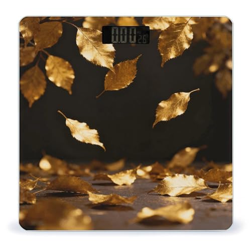 Báscula digital para baño color dorado oscuro miniatura 1