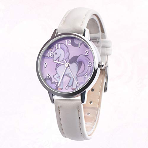 Cartoon Unicorn Pattern Watch Relógio de pulso à prova d'água Relógio de quartzo Moda Cartoon Relóg