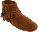 minnetonka moccasins australia  Minnetonka Damen Concho/Feather Side Zip Boot Bootsschuh, braun, 38.5 EU