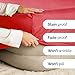 Extra Deep Cal King Fitted Sheet - Hotel Luxury Single Fitted Sheet Only - Easily Fits 18 inch to 24 inch Mattress - Soft, Wrinkle Free, Breathable & Comfy Extra Deep Pockets Red Fitted Sheet