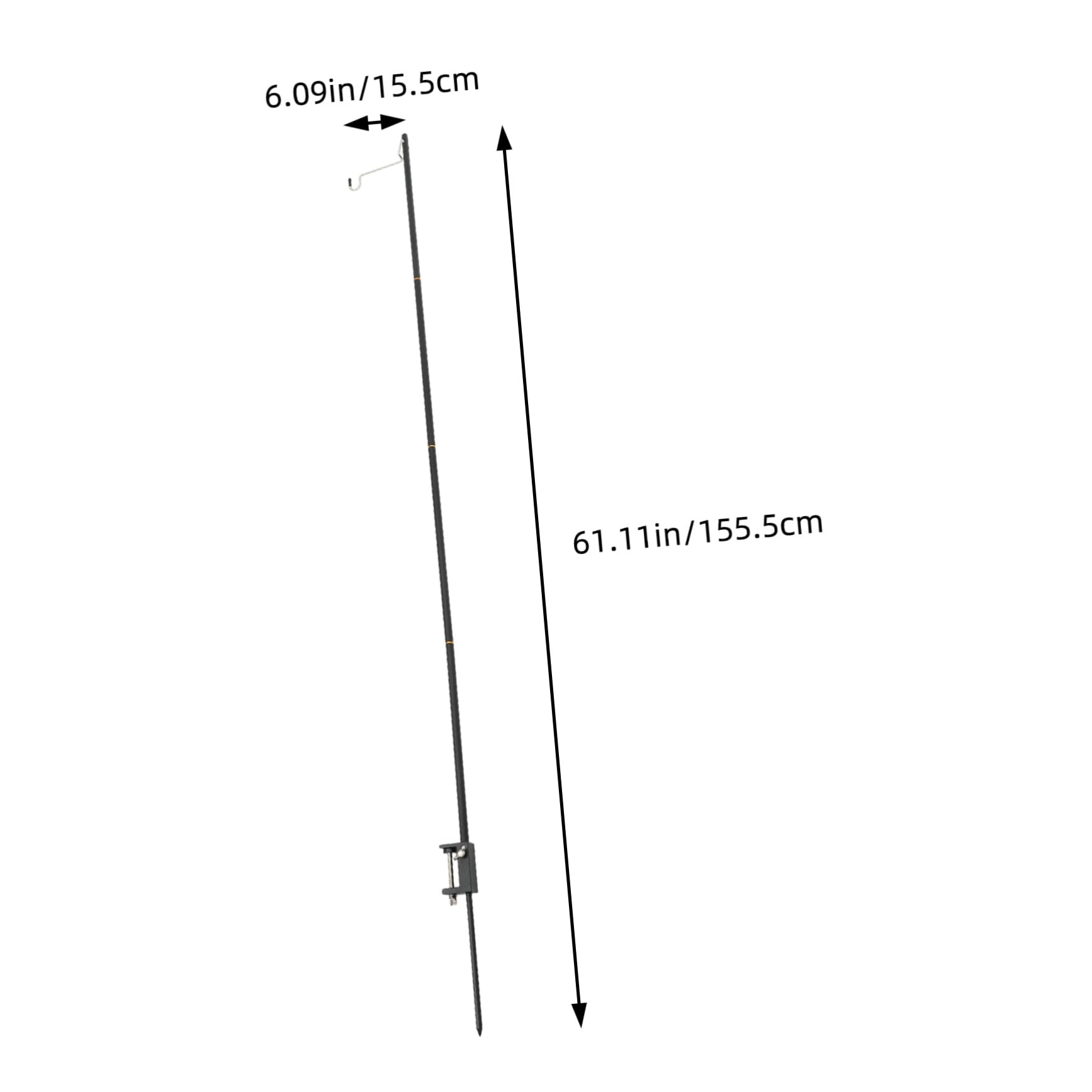 HANABASS 1Set Portable Camping Lamp Stand Dual Use Lantern Hanger Lightweight Easy to Assemble Durable Camping Light Bracket for Outdoor Adventures