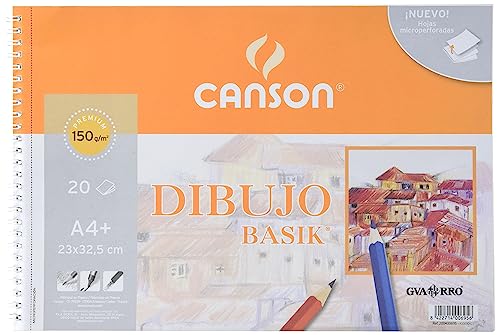 Bloc Dibujo Basik Din A4 23X32.5 Cm 20 Hojas De 150 Gramos