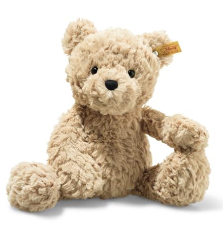 Image of Steiff Jimmy Teddy Bear, Premium Teddy Bear Stuffed Animal, Plush Toy for Kids (Light Brown, 12")