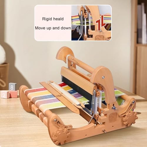 Webstuhl-Set, 300 mm, Holz, Handwebstuhl für DIY-Projekte, ideal zum Erstellen von Untersetzern, Platzsets, Tischläufer und Stofftaschen