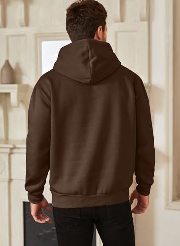 Image of JMIERR Mens Casual Oversized Hooded Collar Drawstring Cotton Hoodies Pullover Sweatshirts Casual Long Sleeve Shirts