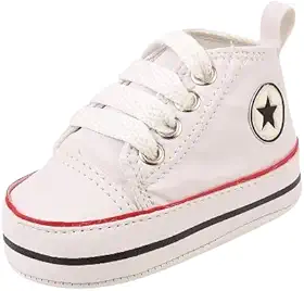 Tênis Bebê Mania Casual Cano Alto Conforto Branco Batizado