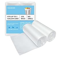 Algopix Similar Product 15 - 6 Gallon Medium Trash Bags Clear 90