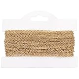 Beebeecraft Cadenas de Collar de 10 m Chapadas En Oro de 18 Quilates 316 Cadenas de Cable Ovaladas de Acero Inoxidable con Papel de Tarjeta para Hacer Collares Pulseras Y Joyas.