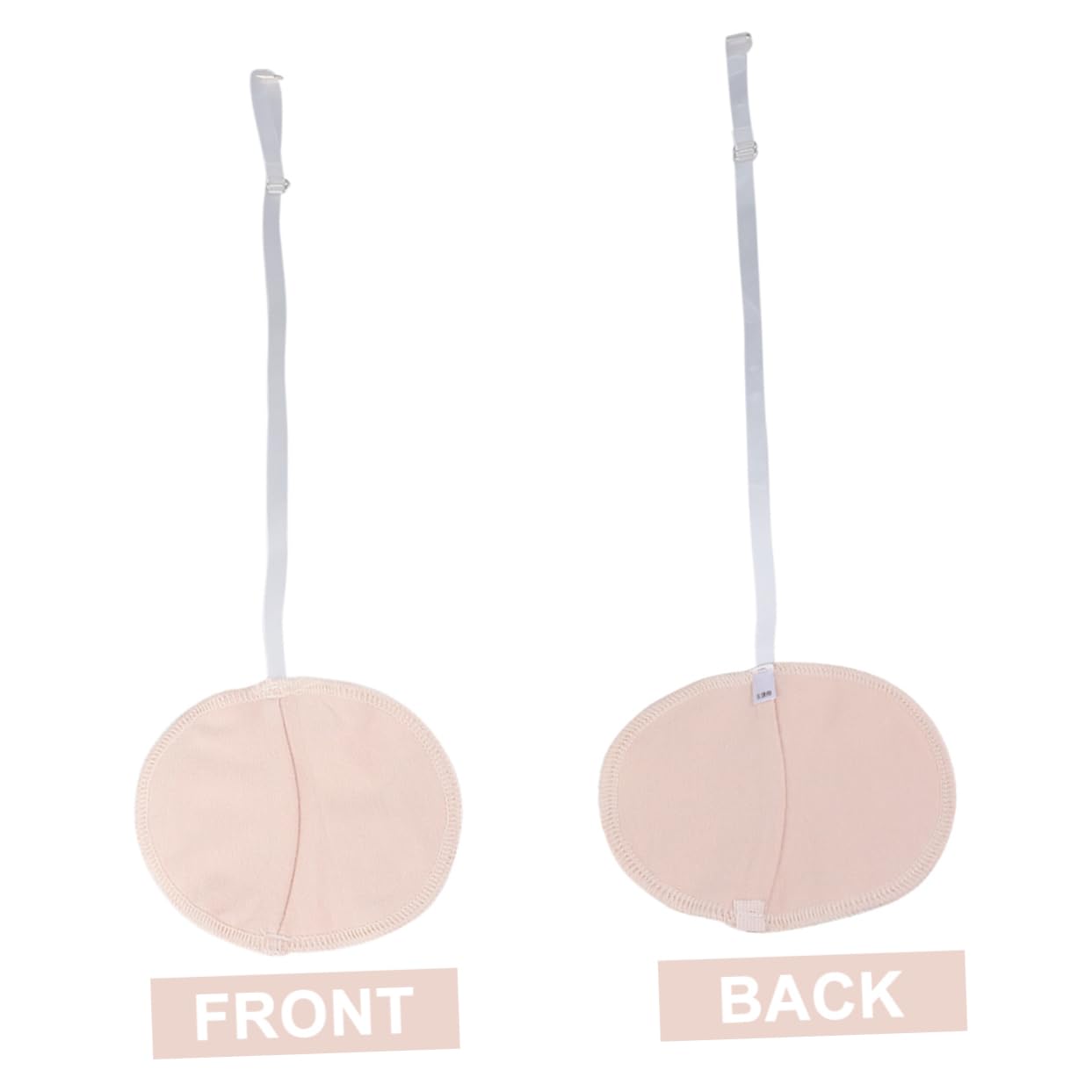 5pairs Armpit Sweat Absorbent Pads Chafing Odorless Soft Cotton Washable for Excessive Sweating Shoulder Strap