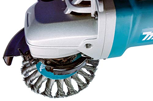 Makita 1 Piece - 4.5" Knotted Twist Wire Wheel Brush For 5"-9" Grinders - Heavy-Duty Conditioning For Metal - 4 1/2" X 5/8-Inch | 11 Unc #TOP5