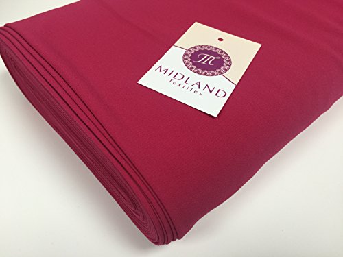 Plain Poly Musgo crepé vestido de georgette tela peso medio 58 'de ancho M420 mTEX