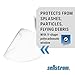Sellstrom Replacement Window for 301 Series & Univeral Hole Pattern For Various Safety Face Shields, V-Shaped Uncoated Polycarbonate, Clear Tint, S37701