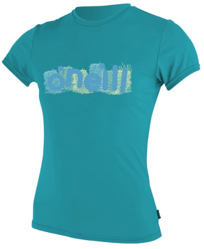 Image of O'Neill Wetsuits Girls Skins Short Sleeve Rash Tee