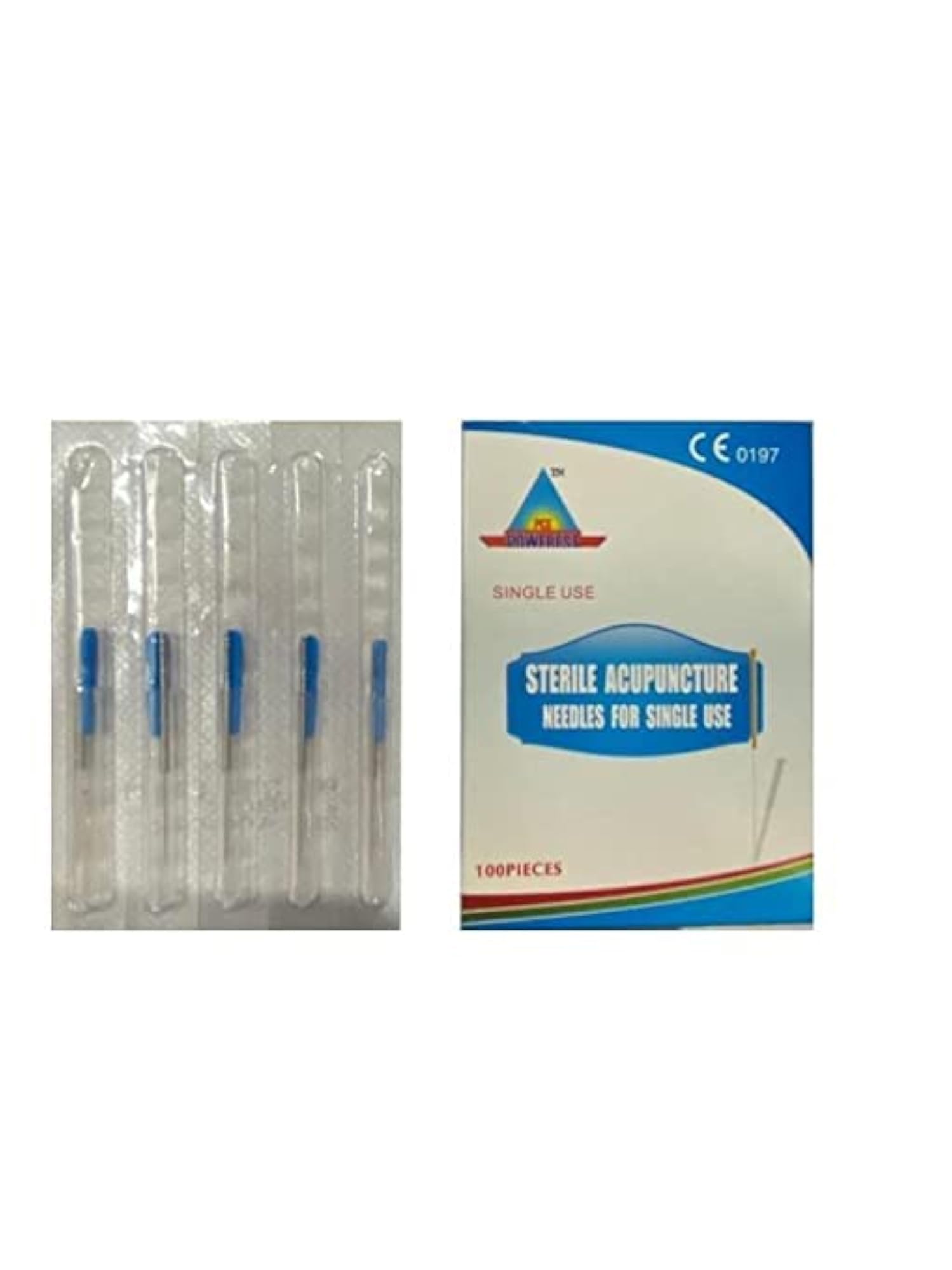 POWEREST Sterile Acupuncture Needles, Pack of 100