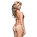 SHERRYLO Sheer Mesh Monokini Bikini Mesh See Through One Piece Swimsuit Tanning Through Bathing Suits for Women (Mesh Red,S)