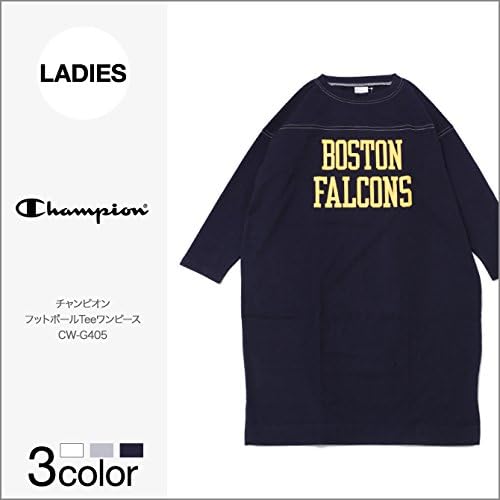 Amazon チャンピオン Champion レディース フットボールtシャツワンピース Cw G405 7分袖 M オフホワイト 0 010 Tシャツ カットソー 通販