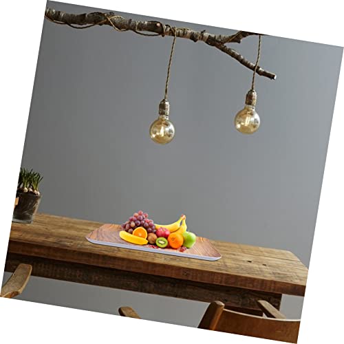 Adocarn 1Pc Dessert Grain Hotel Jewelry Cuake Coffee For Office Desk Dishes Storage Trays Plate Tea Dish Platters Display Frosted Desktop Color Dinner Plates Wood Table Tray Food Serving #TOP5