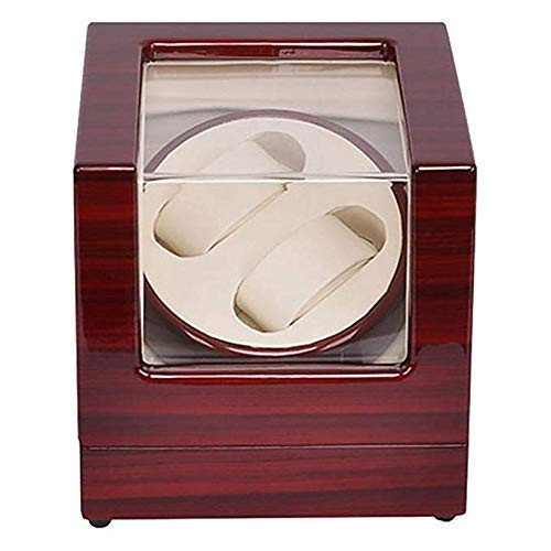 Caja para 2 relojes automáticos Warnders de madera roja el regalo ideal