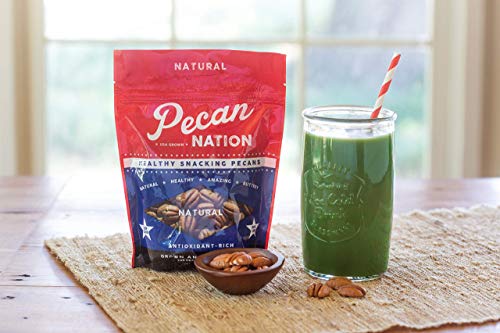 Pecan Nation Savory Flavored Roasted Pecan Variety Pack, Salted And Natural 8 Oz. (2 Pack) #TOP6
