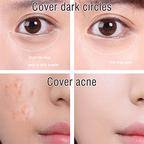 Waterproof Long Lasting Concealer Foundation Cream Fragrance-Free Makeup For Dark Circles,Fine Lines,Redness,Discoloration Neutral Underton 0.72Oz #TOP4