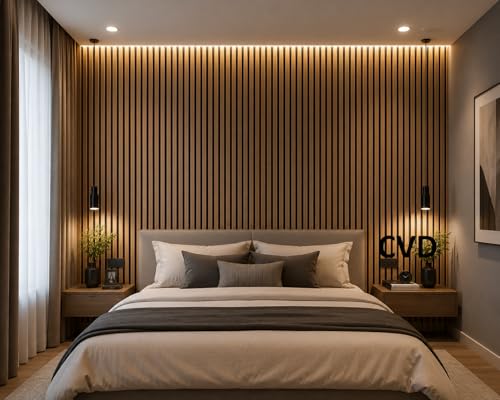 Image of CVD 3D Light Wooden & Black Wallpaper | Peel & Stick Self Adhesive Wallpaper | Waterproof & Removable | Home Decor for Bedroom, Living Room & TV Wall (70 x 70 cm, Approx. 5.8 Sq. Feet, 1 Piece)