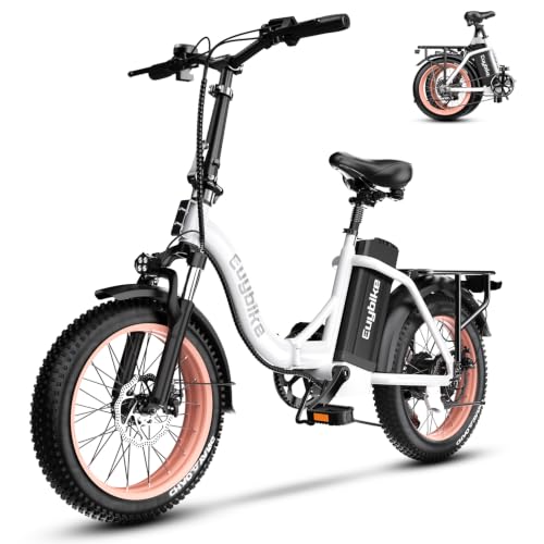 Image of 1000W Folding Electric Bike,48V 20AH Removable Battery E Bike,80 Miles Max Range Electric Bike for Adults,20 inch Fat Tire Foldable ebike,Adult Electric Bicycle for Commute Beach Snow
