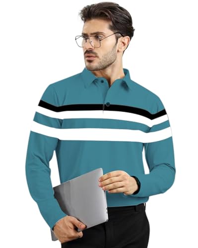 Image of AUSK Men Polo T-Shirt || Full Sleeves Polo T Shirts for Men || Mens T-Shirts