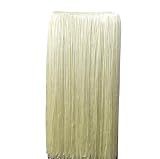 Flecos de Seda Anchos, Lote de 2 metros 50/100 cm largo con flecos encaje y borlas for bricolaje, accesorios for cortinas, ropa escenario vestido latino(Beige,100CM Wide)