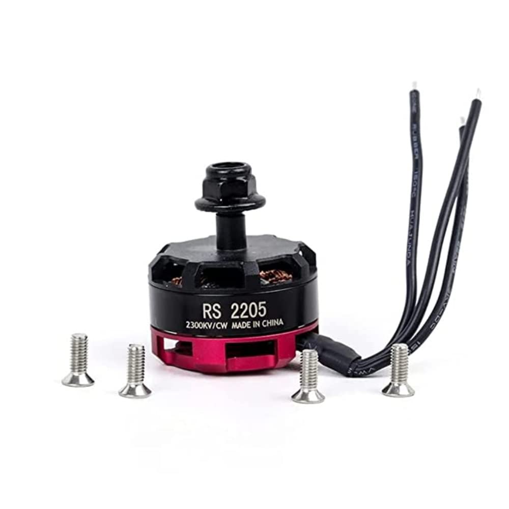 RS2205 2300KV Brushless DC Motor for QAV250 QAV300 Racing Drone. Black Cap (CW Motor Rotation)