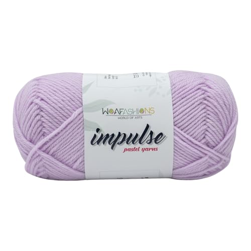 Image of WOAFashions Impulse Hand Knitting & Crochet Yarn (Lilac) (100gms - Pack of 1)