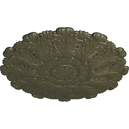 Image of Ekena Millwork CM31DUWHF 31 inchOD X 1 1 /2 inchP Durham Ceiling Medallion Fits Canopies Up To 4 1 /4 inch, Witch Hazel