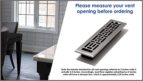 Decor Reiben 2 von 25,4 cm Kunststoff Boden Register, PL210-OB