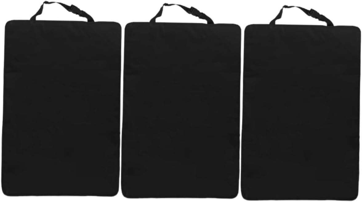 3pcs Boys and Girls Car Seat Protector Mat Kick Pad Car Seat Back Cover Scratch Protection Oxford Fit